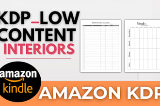 design KDP interiors for low content and no content books