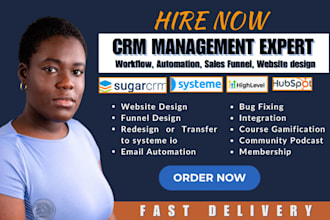 design sales funnel, blog website, automation on systeme io, hubspot, highlevel