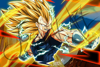 majin vegeta super saiyan 3