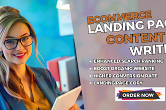 copywrite original landing page copy for ecommerce products as your copywriter
