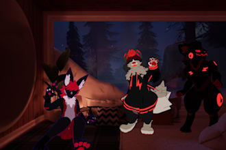retexture cartoony furry vrchat avatar for PC and quest