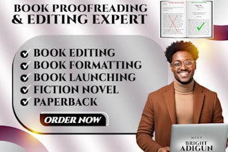 proofread line edit format your fiction and non fiction book line editing