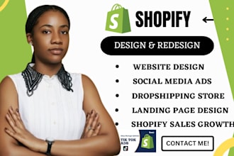 shopify website redesign shopify website design shopify dropshipping store