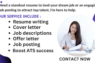 write a sales resume, federal resume, data science resume, tech resume,coding cv