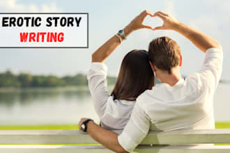 write erotic story, romance ghostwriter, nsfw fanfiction, erotic writing, kinky
