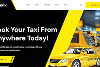 create taxi booking website chauffeur website limousine website taxi website