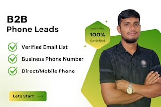 do b2b lead generation, direct phone, mobile phone number with business email