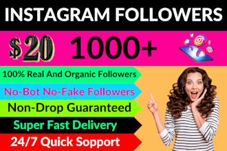 increase your instagram page followers from usa 1000 number super fast