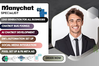be your manychat expert for manychat automation chatbot expert for many chat