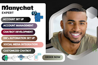 be your manychat expert for manychat automation chatbot expert for many chat