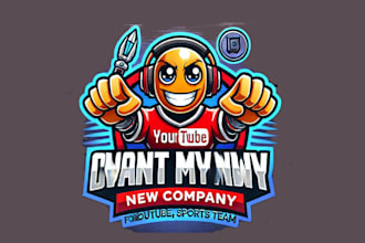 design the greatest esport logo, discord, twitch, youtube, for you