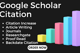 increase your  google scholar citation using journals and researchgate papers
