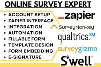 do surveymonkey qualtrics swell fill out surveygizmo asknicely zapier interfaces