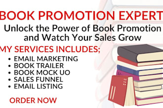 do 3d book mockups, trailers and promote amazon KDP books for maximum sales