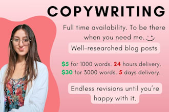help you with blog article writing and transcription