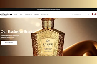 design perfume shopify store perfume website perfume store fragrance store