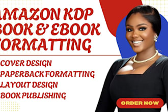 do book formatting for amazon kdp ebook cover layout design ebook publishing