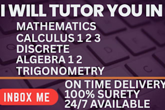 be your math calculus linear algebra discrete math statistics probability tutor