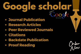 write and publish  article in google scholar reviewed indexed journals