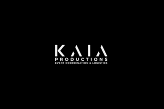 design powerful professional cool event production logo
