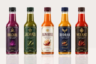 do label and logo for sauce, spice, seasonings, rub and BBQ
