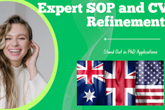 refine your sop and CV for phd applications to UK, USA, australia professionally