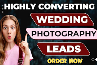 wedding photography leads ads photo booth rental leads event photography website