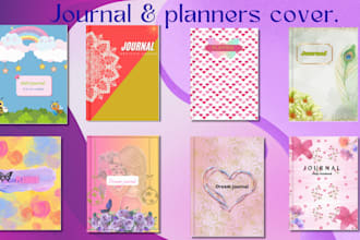 design journal and planner cover design