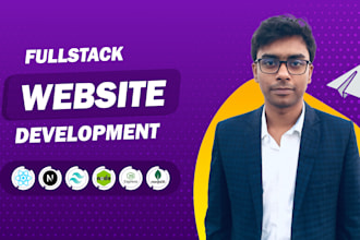 do website development as full stack web developer, front end developer