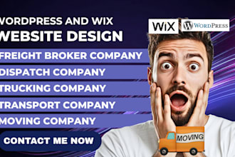 design logistics website dispatch website freight broker trucking website