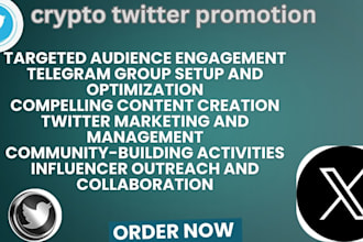 do crypto twitter x marketing and promotion for organic fast growth