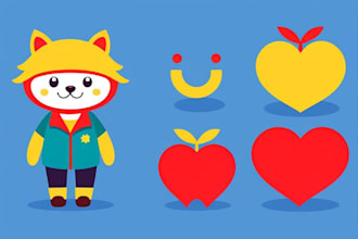 design a unique cartoon mascot logo