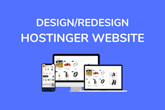 hostinger website design or hostinger wordpress website