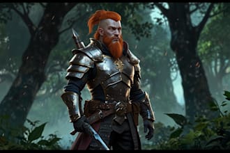 make fantasy character art and illustration