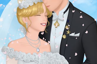 make a portrait from a photo or imagination in manhwa