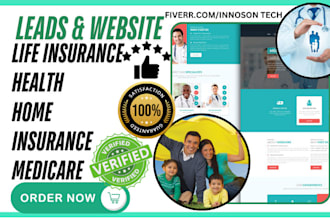 design health insurance leads home care assisted living medicare leads website