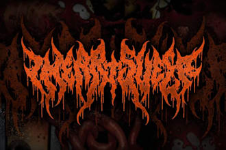 create black metal, slam, death metal logo design band