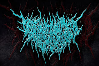 draw death metal logo design for your needs