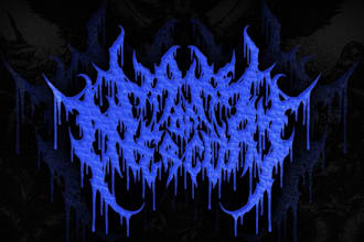 design a technical deathmetal, deathcore and metalcore logo