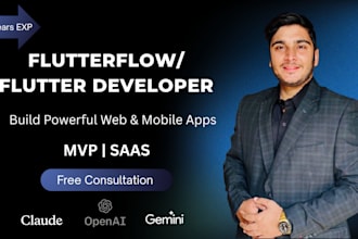 flutterflow android and ios mobile app development flutterflow mvp saas