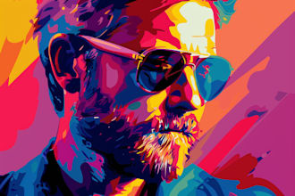 draw your photo into wpap pop art for you