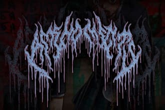 design oldschool deathcore logo