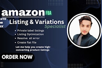 do create amazon listing, listing optimization or fix issues