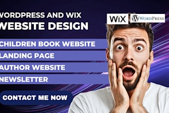 design children book website children author ebook author website landing page