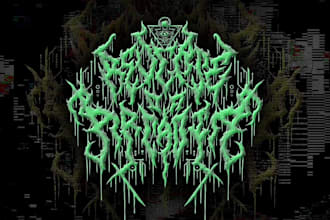 create brutal logo deathmetal deathcore slam goregrind bands