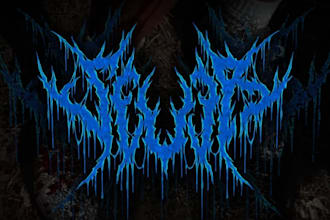 design death metal, black metal and heavy metal logo for your band