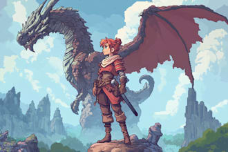 create pixel art characters for video games and animation