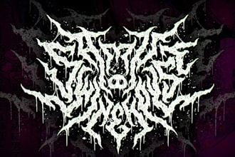 do a metal,hardcore,heavy metal, black metal band logo