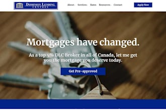 build a responsive modern mortgage wordpress website