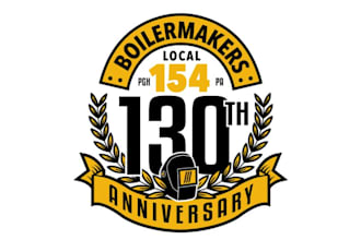 make anniversary, sports or event logo professionally
